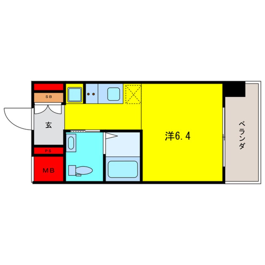 間取図 ＥーＳＰＡＡＡＣＥ西天満