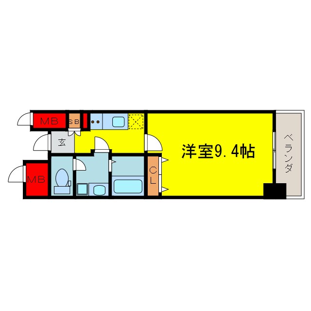 間取り図 アヴェニール北浜