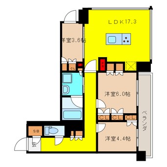 間取図 ＲＪＲ堺筋本町タワー