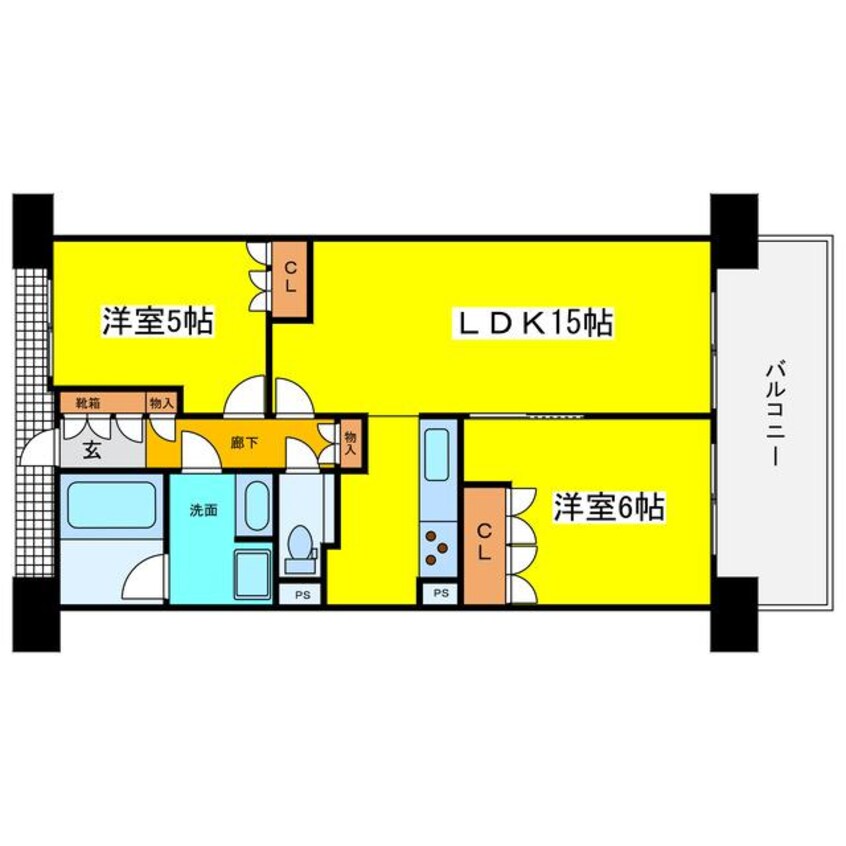 間取図 大阪環状線/福島駅 徒歩4分 13階 築11年