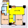 大阪メトロ堺筋線/長堀橋駅 徒歩2分 19階 築18年 2LDKの間取り