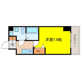 間取図 大阪メトロ谷町線/南森町駅 徒歩6分 7階 築11年