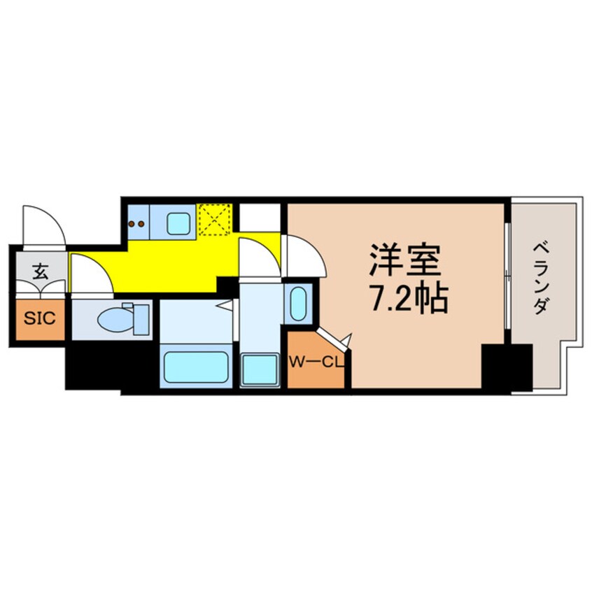 間取図 La Douceur谷町（ミラージュパレス谷町ブライト）