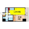 La Douceur谷町（ミラージュパレス谷町ブライト） 1LDKの間取り