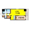 La Douceur玉造 1LDKの間取り