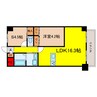 ライオンズマンション上本町石ケ辻 1LDK+Sの間取り