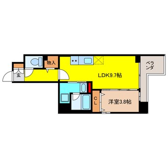 間取図 ハイデンス梅ヶ枝