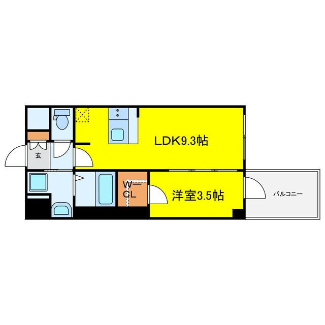 間取り図 プレサンス堺筋本町ディスティニー