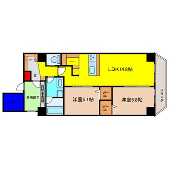 間取図 BANIX北堀江