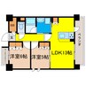 SK RESIDENCE （GRAN PASEO 心斎橋 EAST） 2LDKの間取り