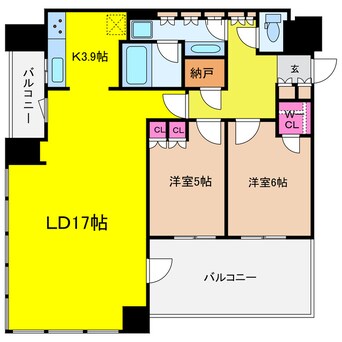 間取図 ザ・ファインタワー大手前