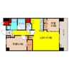 ポラリス松ヶ枝 2LDKの間取り