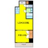 コートエスト都島 1LDKの間取り