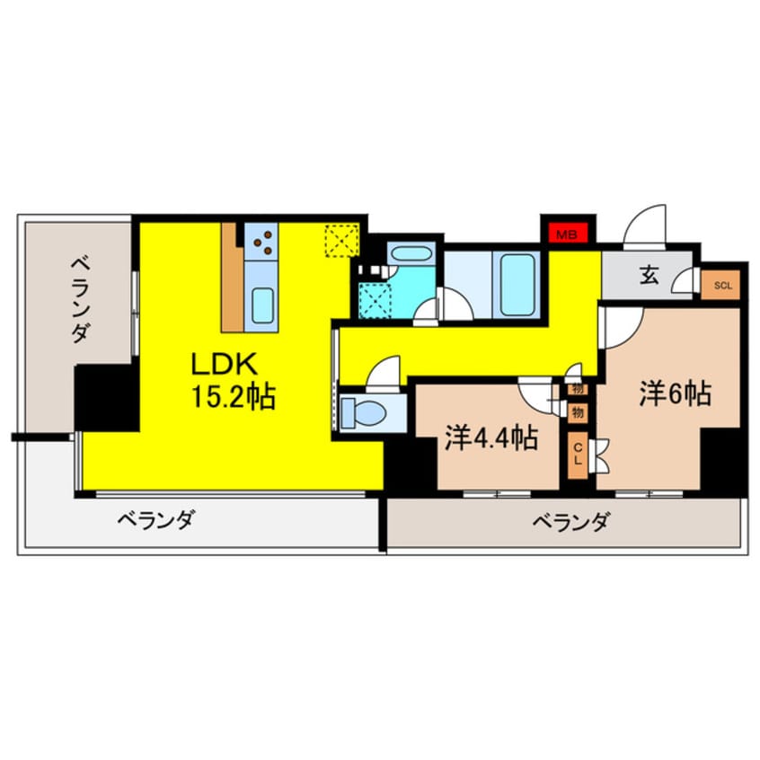 間取図 ローレルタワー御堂筋本町