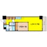 Dimus北浜 1LDKの間取り