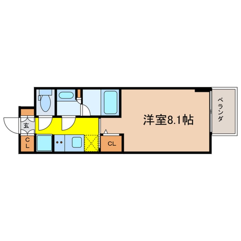 間取図 Dimus北浜