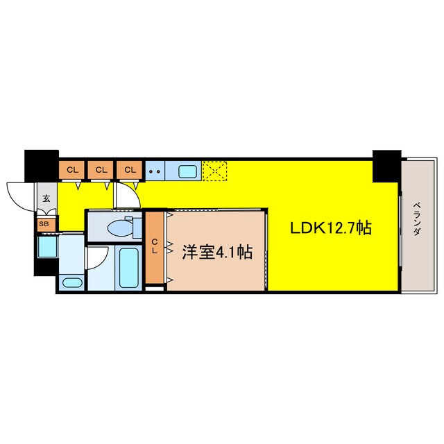 間取り図 Dimus北浜