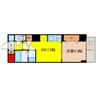 S-RESIDENCE堺筋本町Uno 1DKの間取り