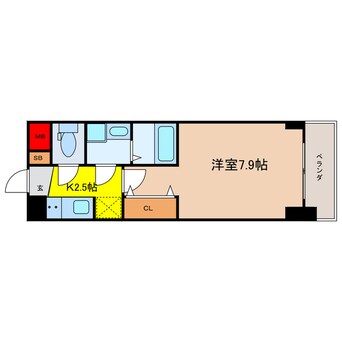 間取図 S-RESIDENCE堺筋本町Uno