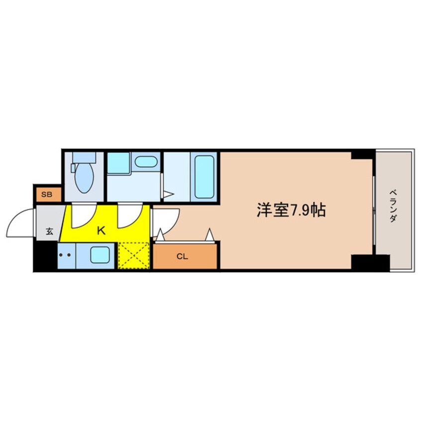 間取図 S-RESIDENCE堺筋本町Uno