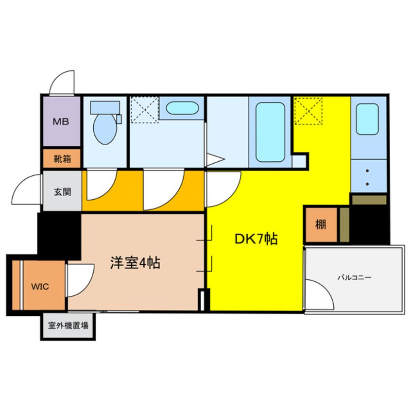 間取図 S-RESIDENCE堺筋本町Uno