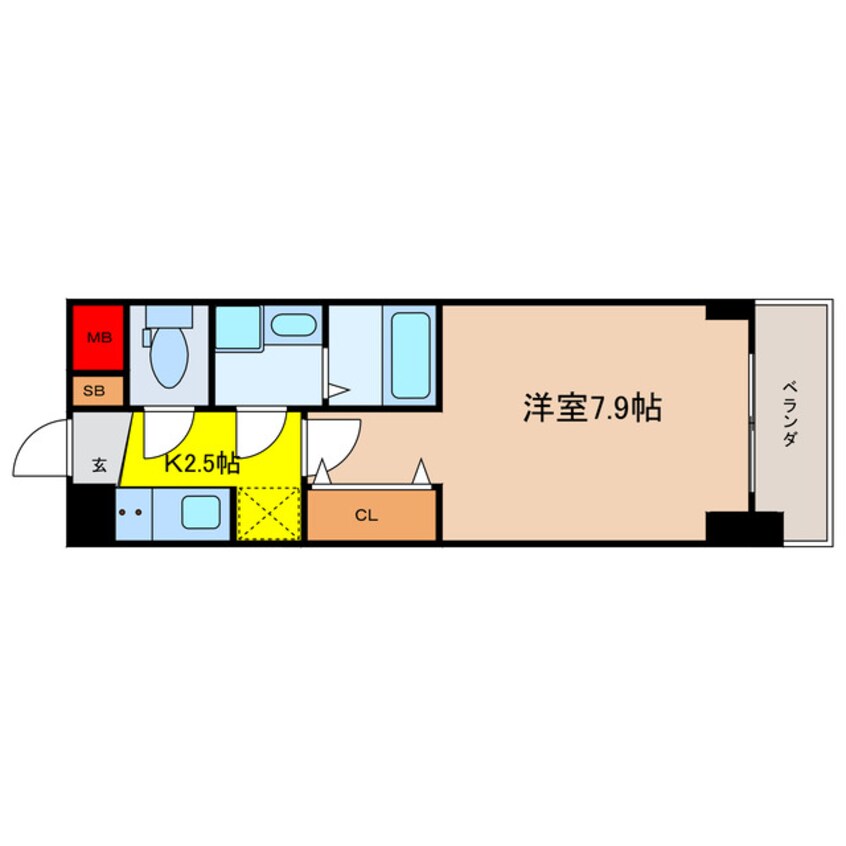 間取図 S-RESIDENCE堺筋本町Uno