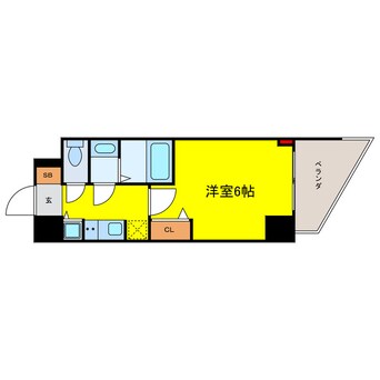 間取図 S-RESIDENCE堺筋本町Uno