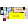 アドバンス上町台シュタット 1LDKの間取り