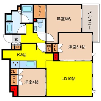 間取図 シティタワー大阪本町