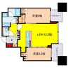 シティタワー大阪本町 2LDKの間取り