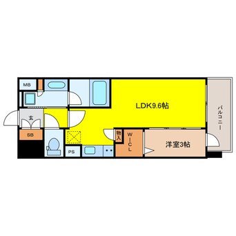 間取図 コンフォリア・リヴ南森町Q