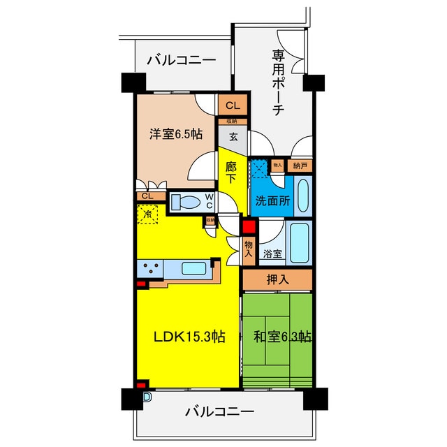 間取り図 ライオンズマンション中津