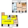 グラシア堺筋本町 3LDKの間取り