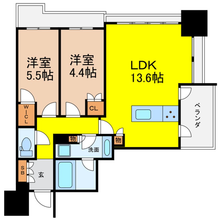 間取図 シエリアタワー大阪天満橋