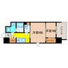 リビオメゾン西天満 2Kの間取り