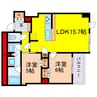 プレミストタワー靱本町 2LDKの間取り