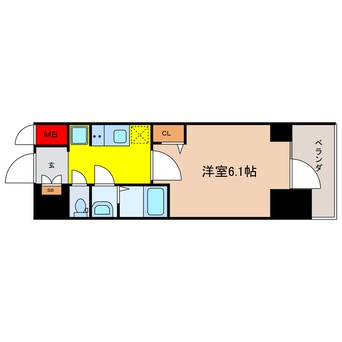 間取図 プレサンス松屋町ヴィゴラス