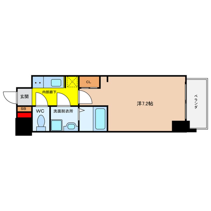 間取図 S-RESIDENCE堺筋本町Deux