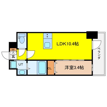 間取図 S-RESIDENCE堺筋本町Deux
