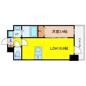 間取図 S-RESIDENCE堺筋本町Deux
