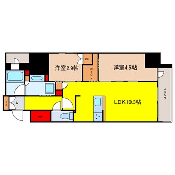 間取図 ソルティア天満橋駅前