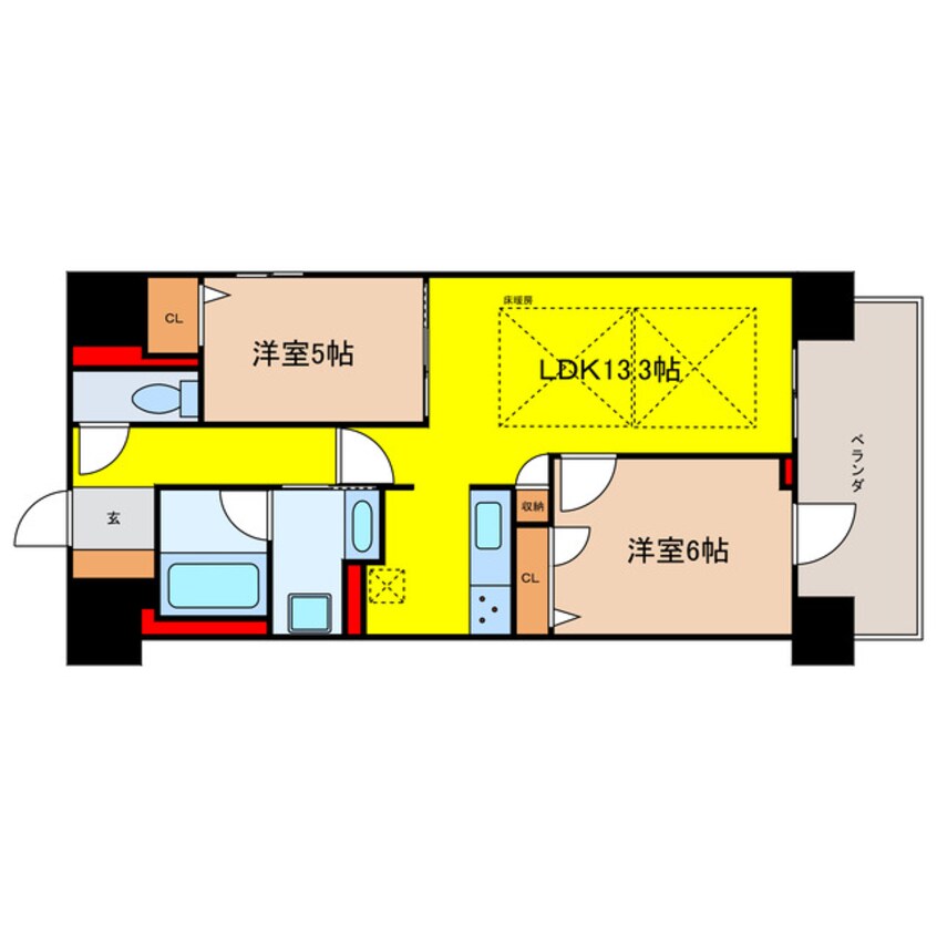 間取図 IBC Residence East