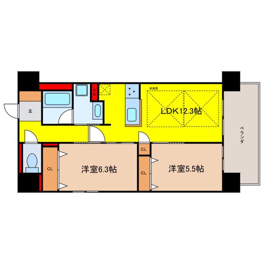 間取図 IBC Residence East