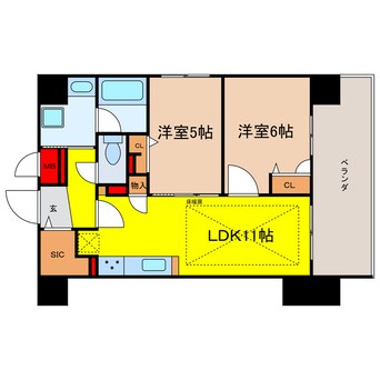 間取図 IBC Residence West