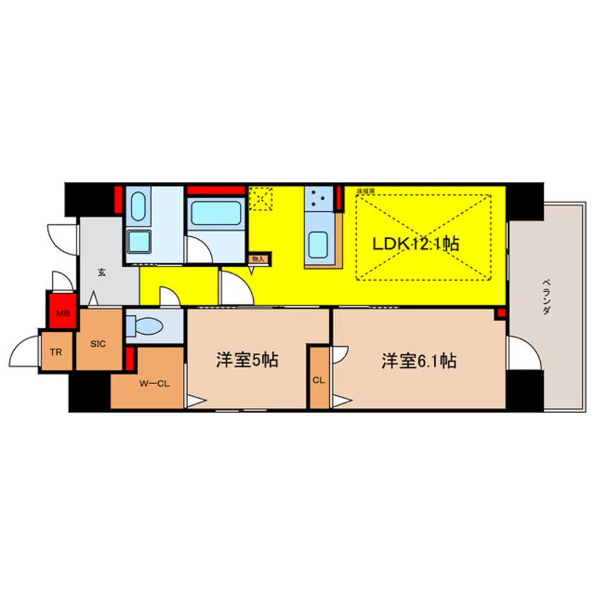 間取図 IBC Residence West