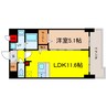 サンセール豊崎 1LDKの間取り