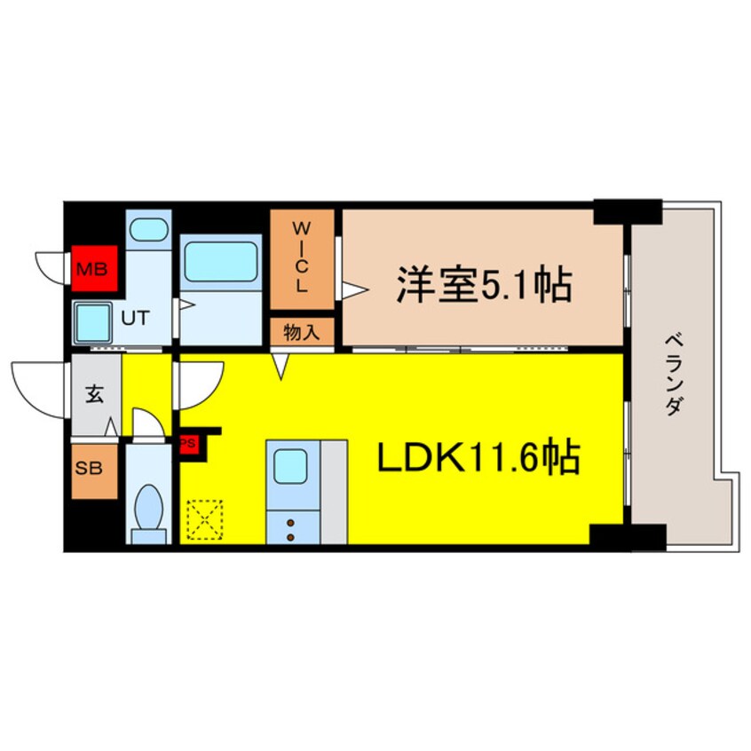 間取図 サンセール豊崎