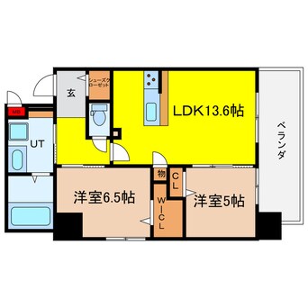 間取図 クレストコート同心