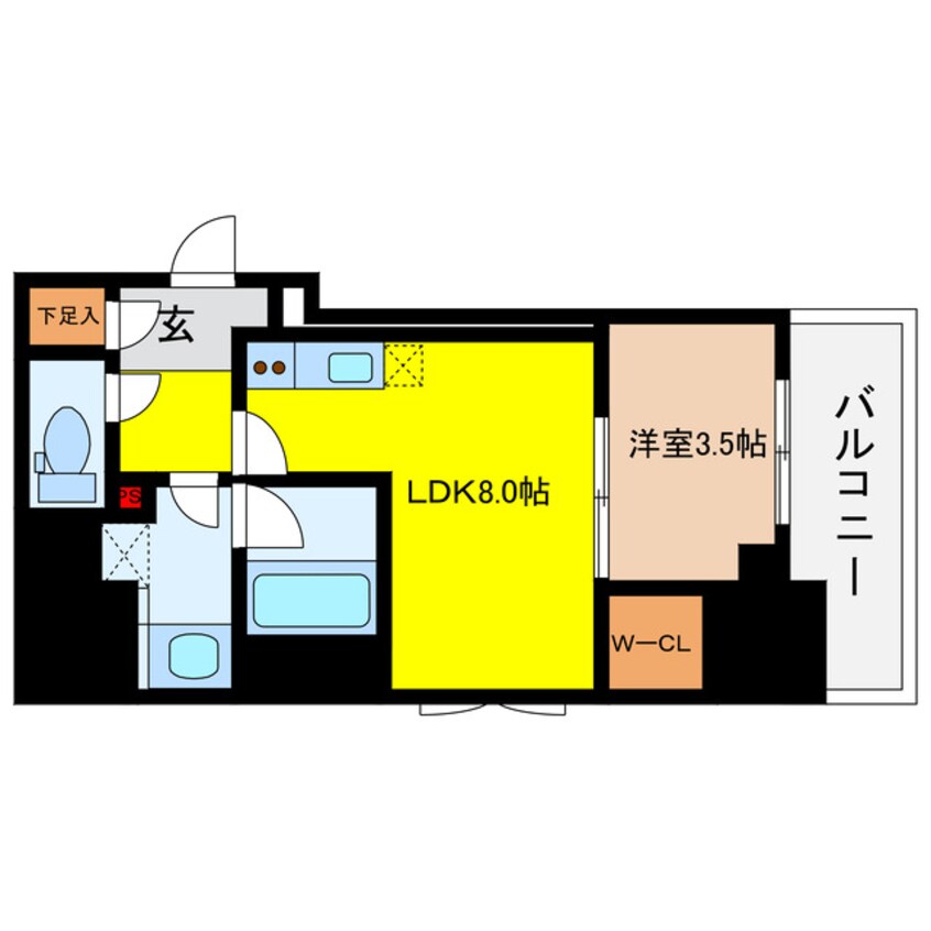 間取図 ルフォンプログレ堺筋本町タワーレジデンス