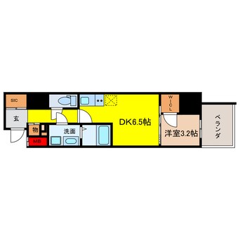 間取図 Metrosa谷町六丁目North